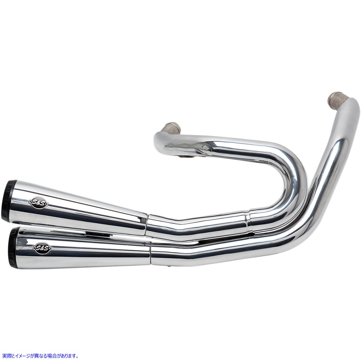 取寄せ エスアンドエス サイクル Grand National 2-2 Exhaust for Softail - Chrome 550-0761 18002367