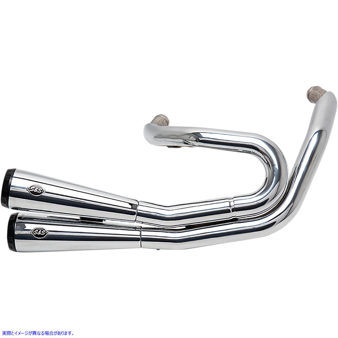 取寄せ グランドナショナル2：2エキゾーストシステム エスアンドエス サイクル Grand National 2:2 Exhaust for Softail - Chrome 550-0816A 18002442