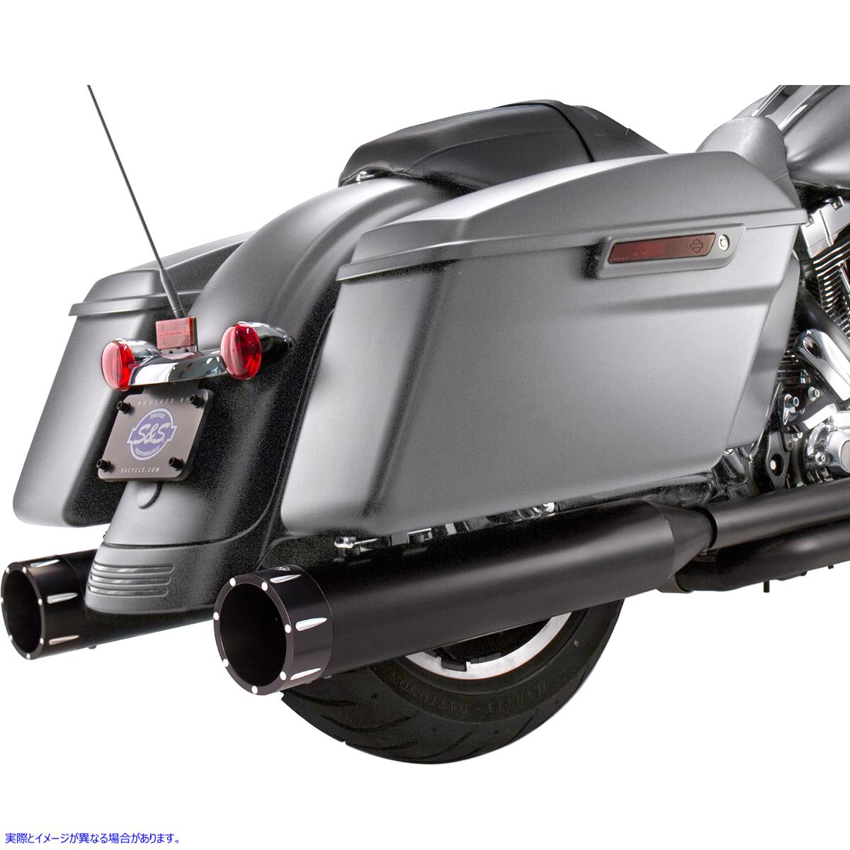 取寄せ MK45スリップオンマフラー - トレーサー エスアンドエス サイクル Mufflers - Black - Black Tracer 550-0670 18011081