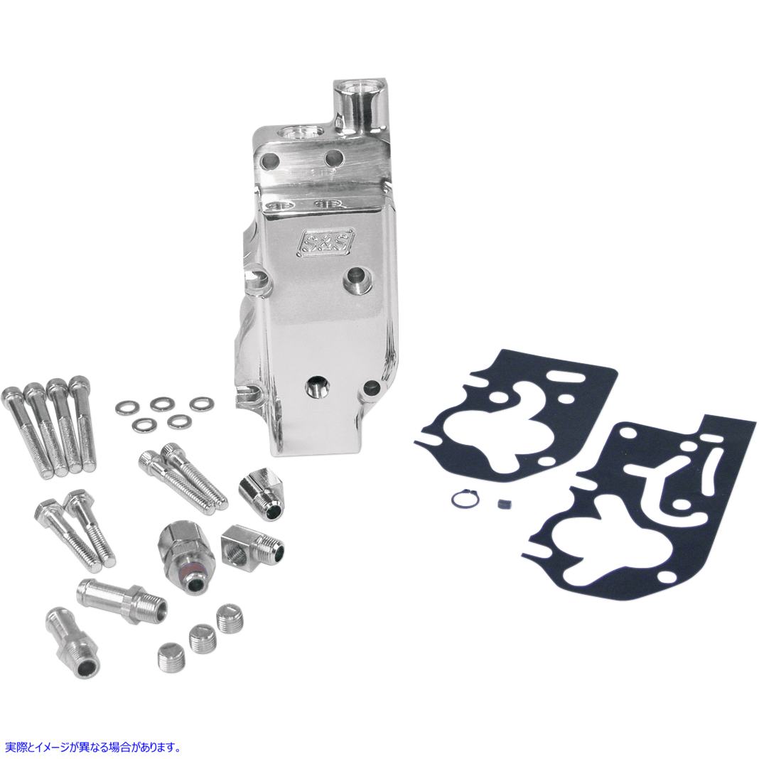 取寄せ 大容量/高圧（HVHP）研磨ビレットオイルポンプ エスアンドエス サイクル HVHP Oil Pump Cover - Universal 31-6208 316208