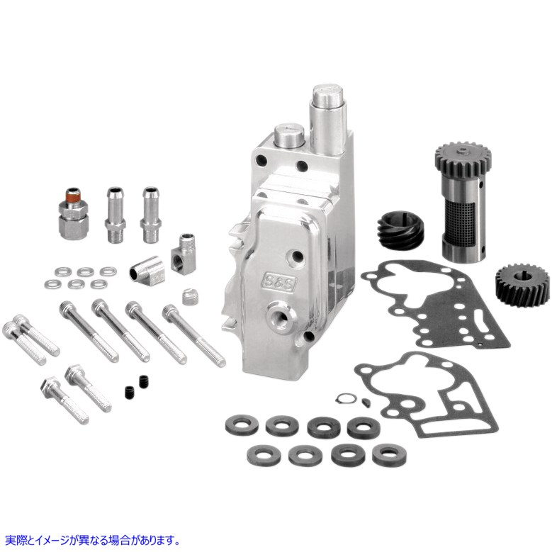 取寄せ 大容量/高圧（HVHP）研磨ビレットオイルポンプ エスアンドエス サイクル HVHP Oil Pump Kit - Universal 31-6302 316302