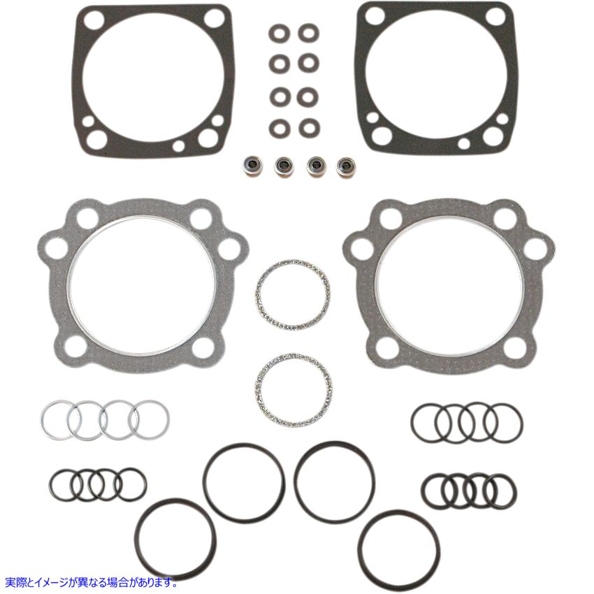 取寄せ トップエンドガスケットキット - 3.5インチ エスアンドエス サイクル Top End Gasket Kit - 3.5 90-9507 909507