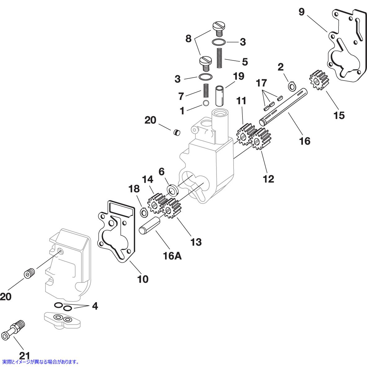 取寄せ オイルポンプ駆動ギア 24歯 エスアンドエス サイクル Oil Pump Drive Gear 24 Tooth 33-4230 DS194244