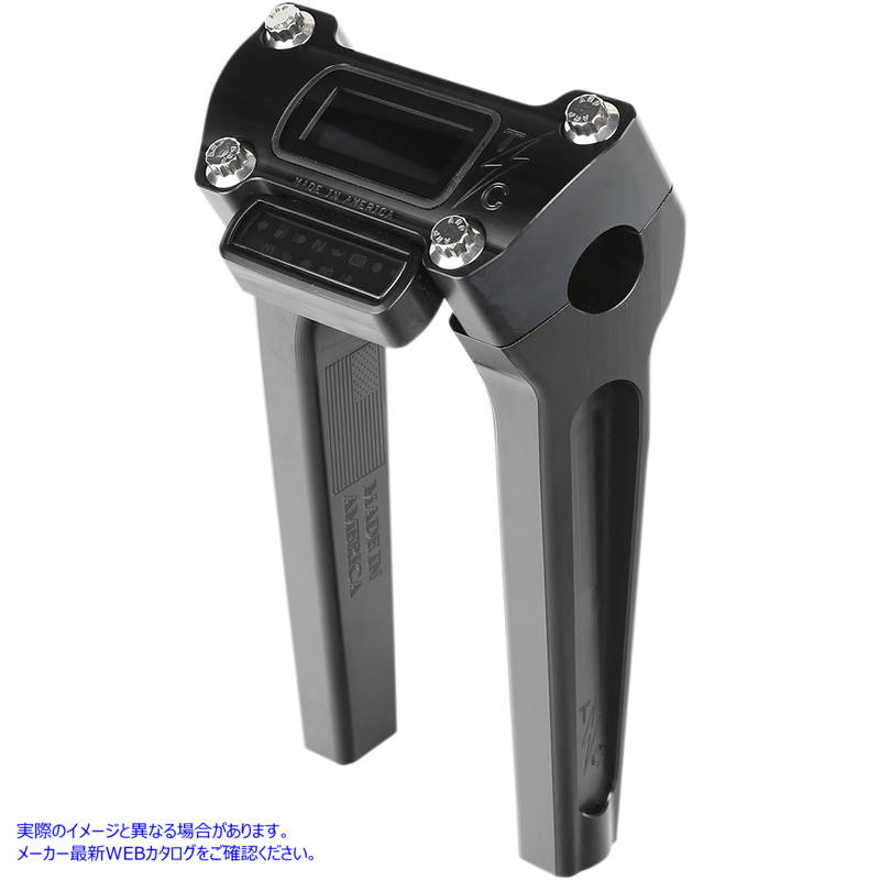 取寄せ ハンドルバーライザー スラッシン サプライ Risers - Straight - 8 - Gauge Cutout - Black TSC-8025-1 06021056