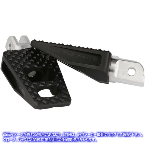 取寄せ フロント P-54 フットペグ - ブラック - ソフテイル スラッシン サプライ Front P-54 Foot Pegs - Black - Softail TSC-2026-1 16201759