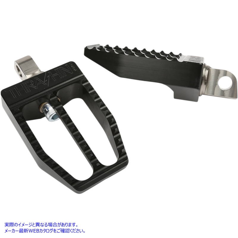 取寄せ ミリタント フットペグ - ブラック - ダイナ スラッシン サプライ Militant Foot Pegs - Black - Dyna TSC-2019-1-D 16202096