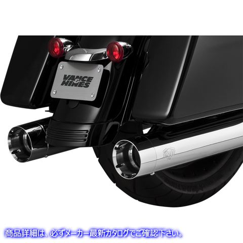 取寄せ 特大の450スリップオンマフラー バンス アンド ハインズ 4.5 Muffler - Chrome/Chrome - Titan 16650 18011060